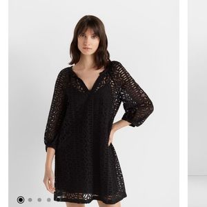Club Monaco new with tags. V neck eyelet dress. With slip.